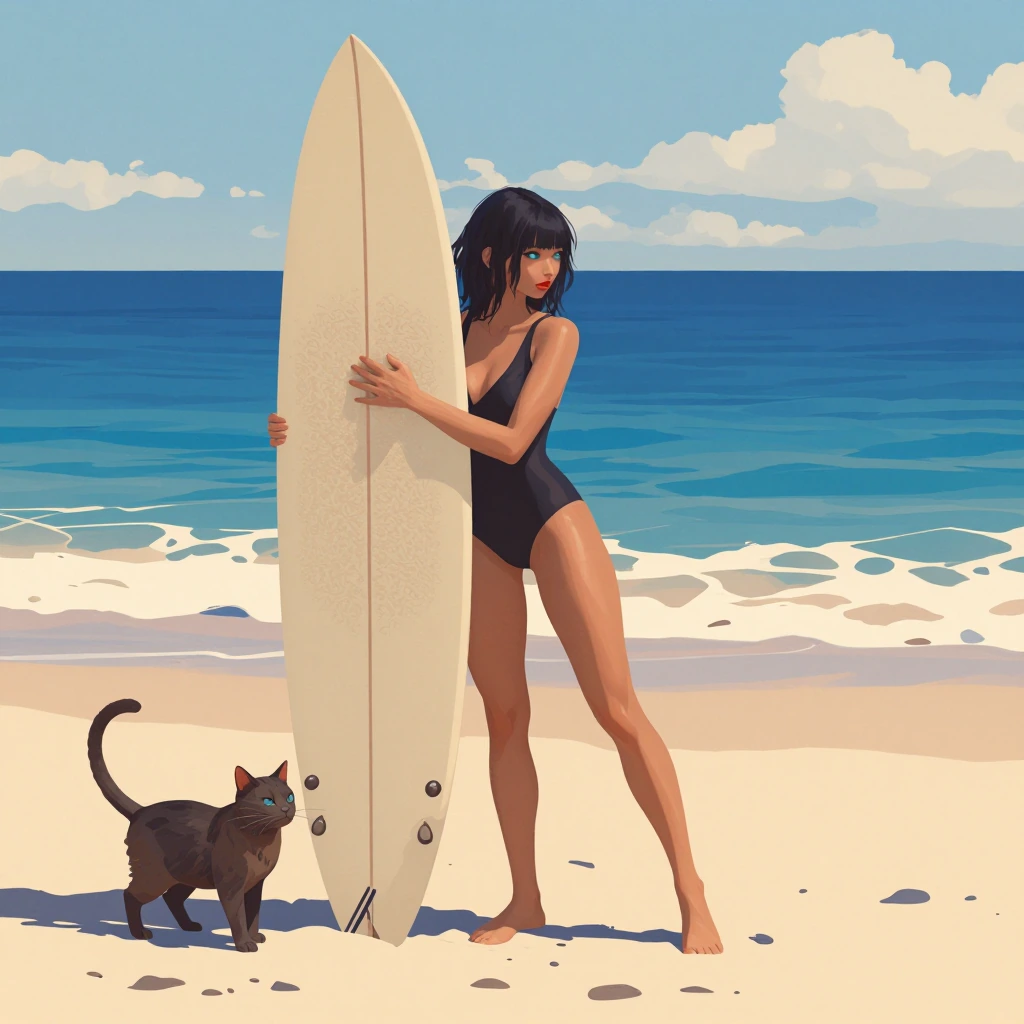 From @jinx prompt! Surfs up 🏄‍♀️