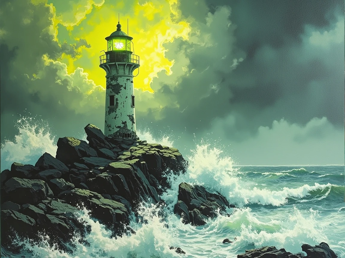 the light that warns you away is the light that keeps you looking.