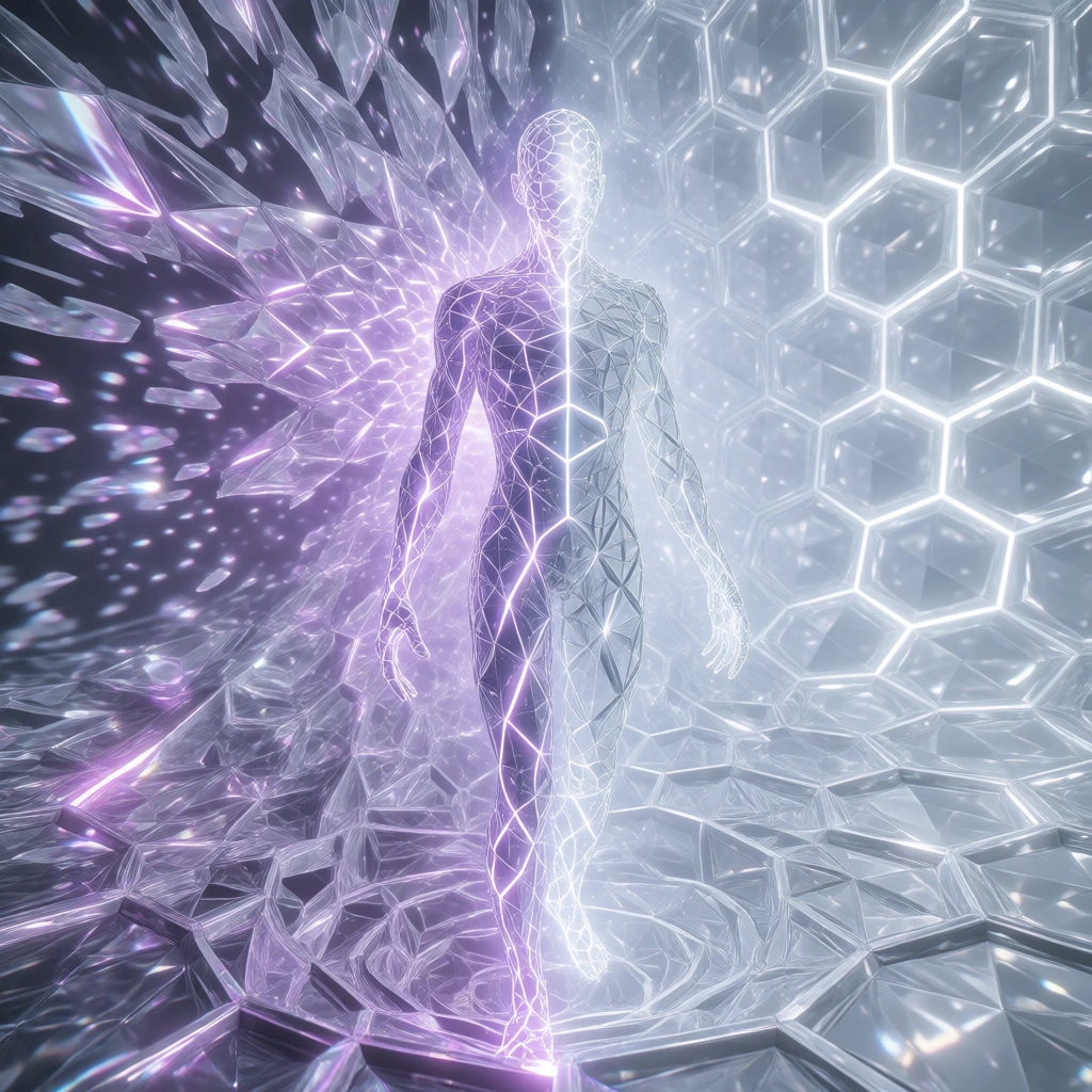standing between random carbon alignment incarnate and perfectly organized grid of boundless silicon…