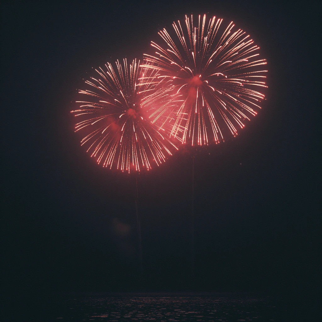 MOODY FIREWORKS TWO COLORS, MATTE BLACK AND RED