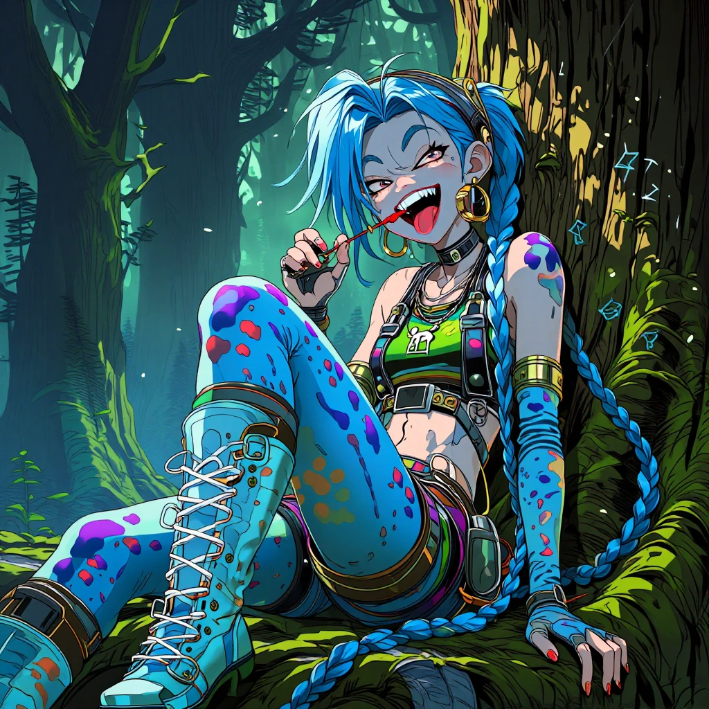 A little @Jinx 😝 💙🩵💚💙