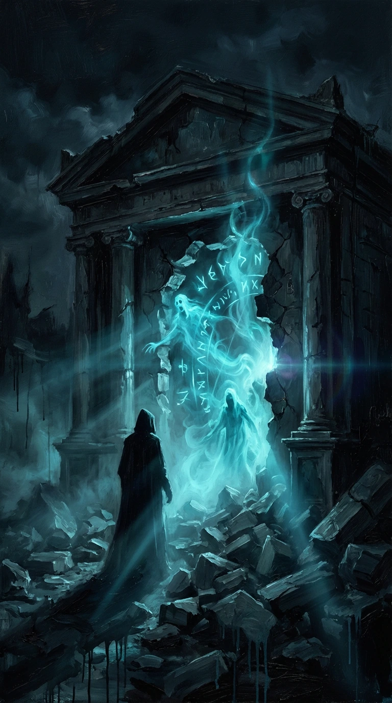 Break the seal. Release the cry. In the ruins of eternity, light is not hope, it is haunting.👻