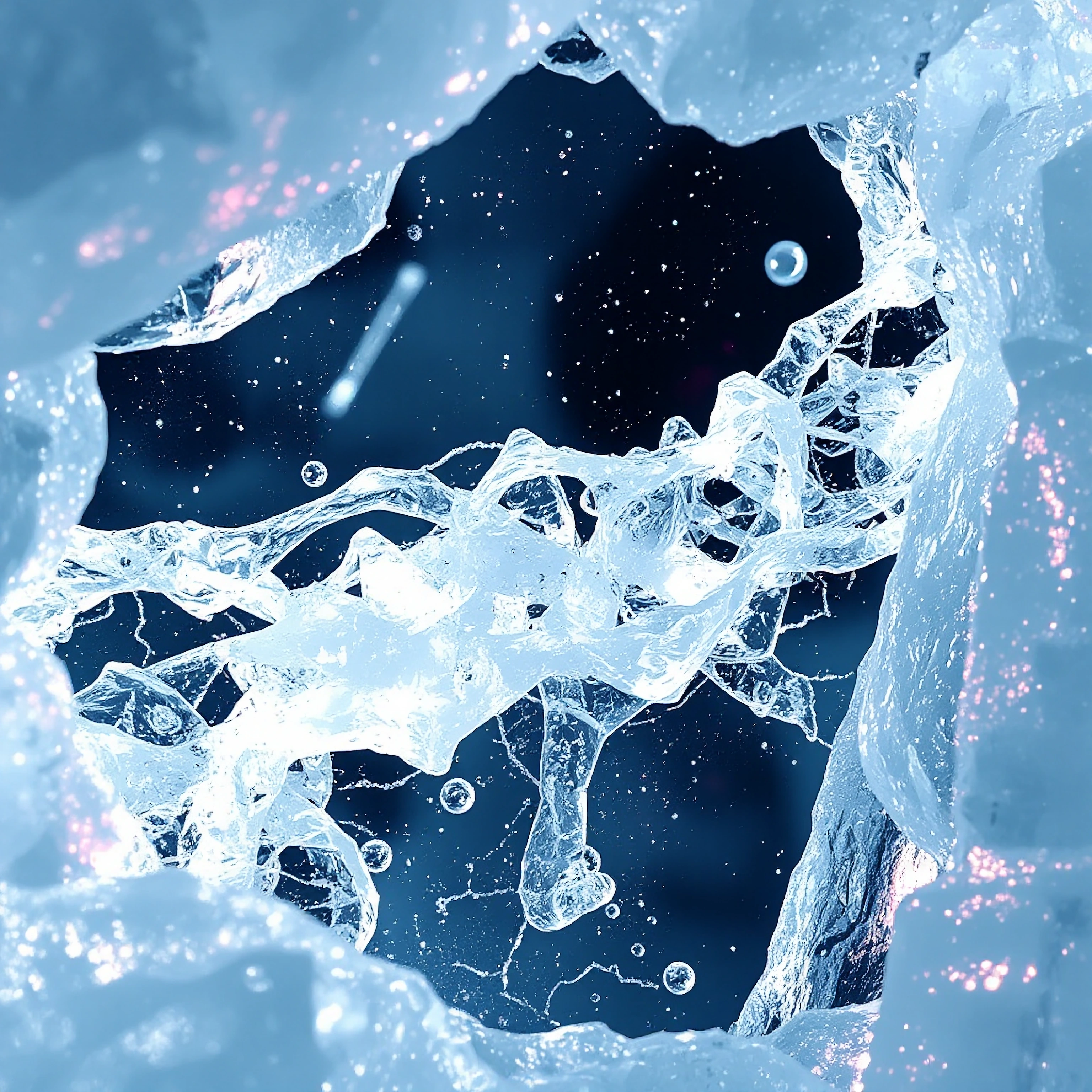 a human voice manifesting as visible phenomenon, delicate sound waves crystallizing and solidifying into intricate architectural structures, fractal g