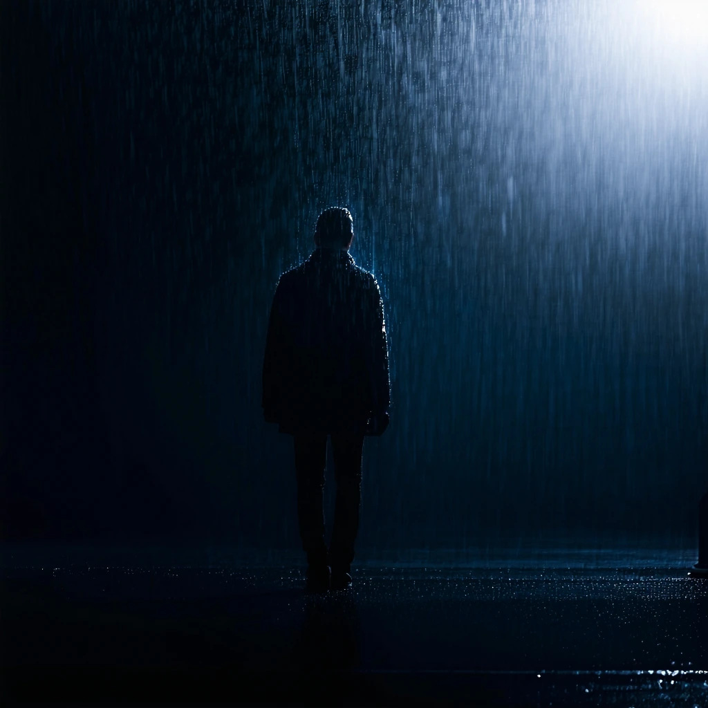 a soul dissolving into light 🌧️