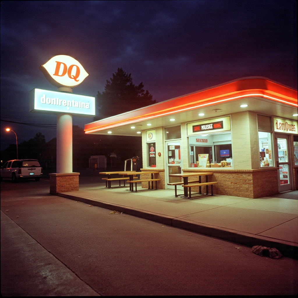 1990s drive by Dairy Queen