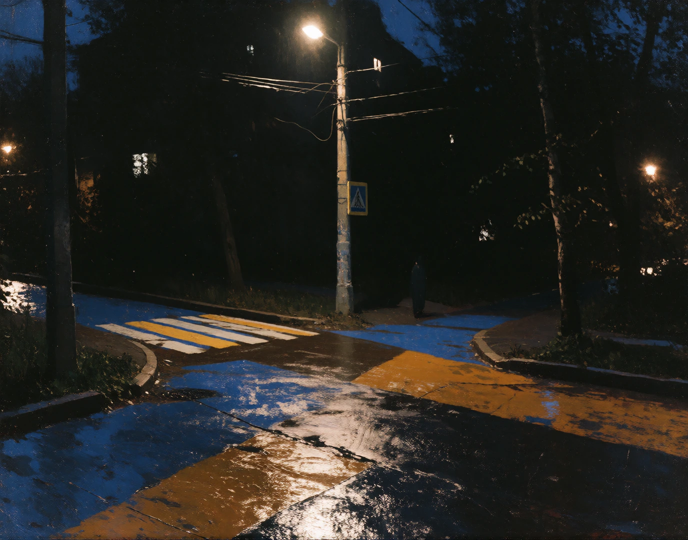 THE STREETLAMP REMEMBERS A deserted residential intersection at 3:17 a.m., centered around one batte…