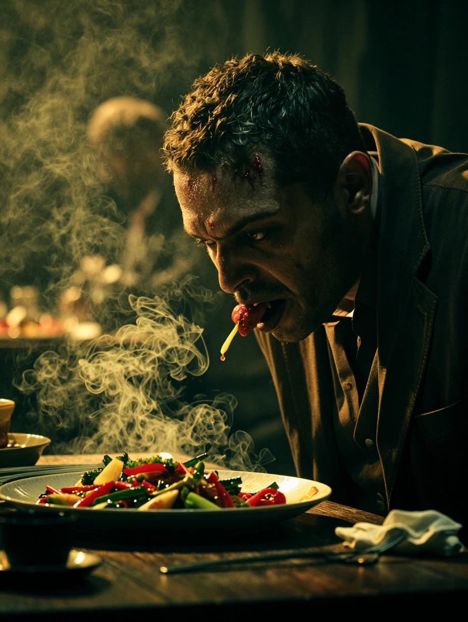Zombies are always hungry.......
