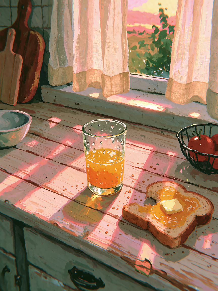 sometimes breakfast is less about eating and more about existing quietly for five minutes.