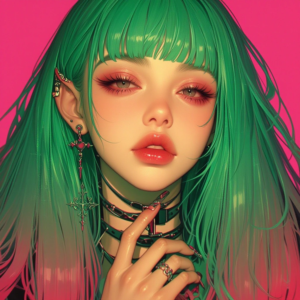 Vivid color girl