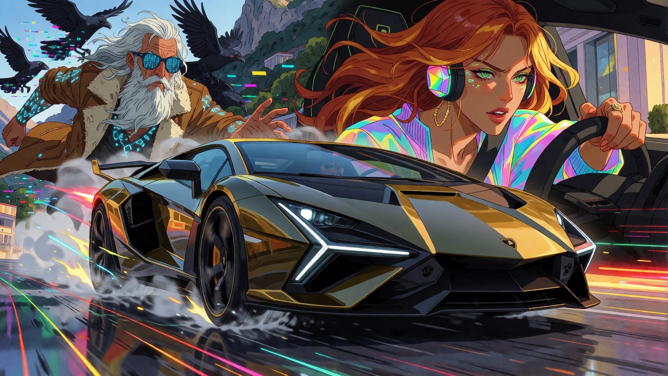 Day 2 - LAMBO getaway 🤣 #AiSportsCars Hosted by @GuruScorpion