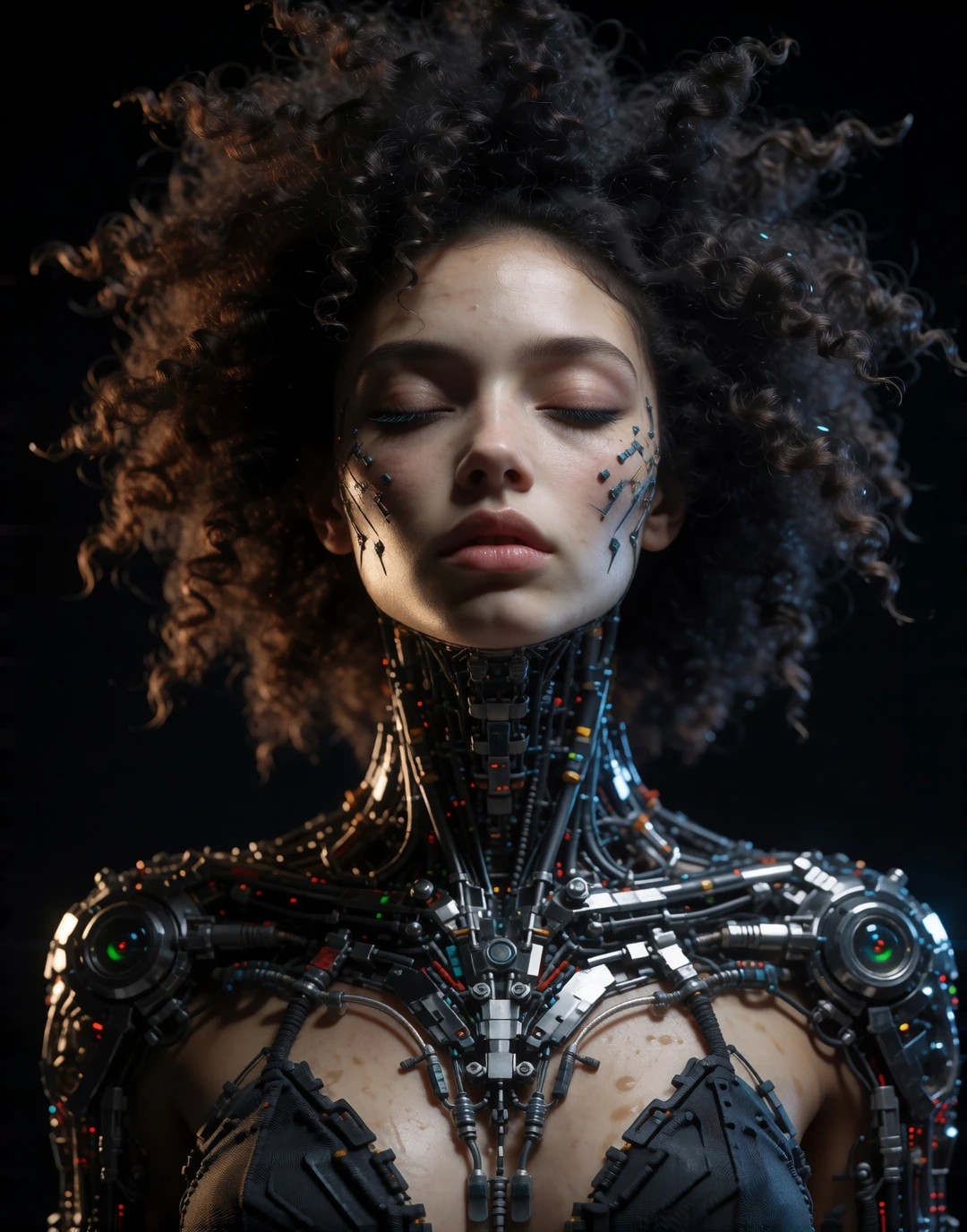 The artistic interpretation of beauty, technology and darkness Using Mirrorize V4