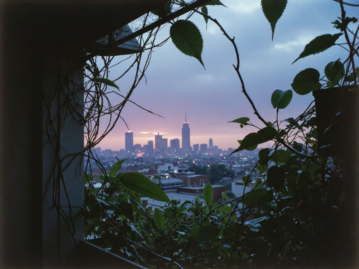the city keeps glowing even when no one's watching.