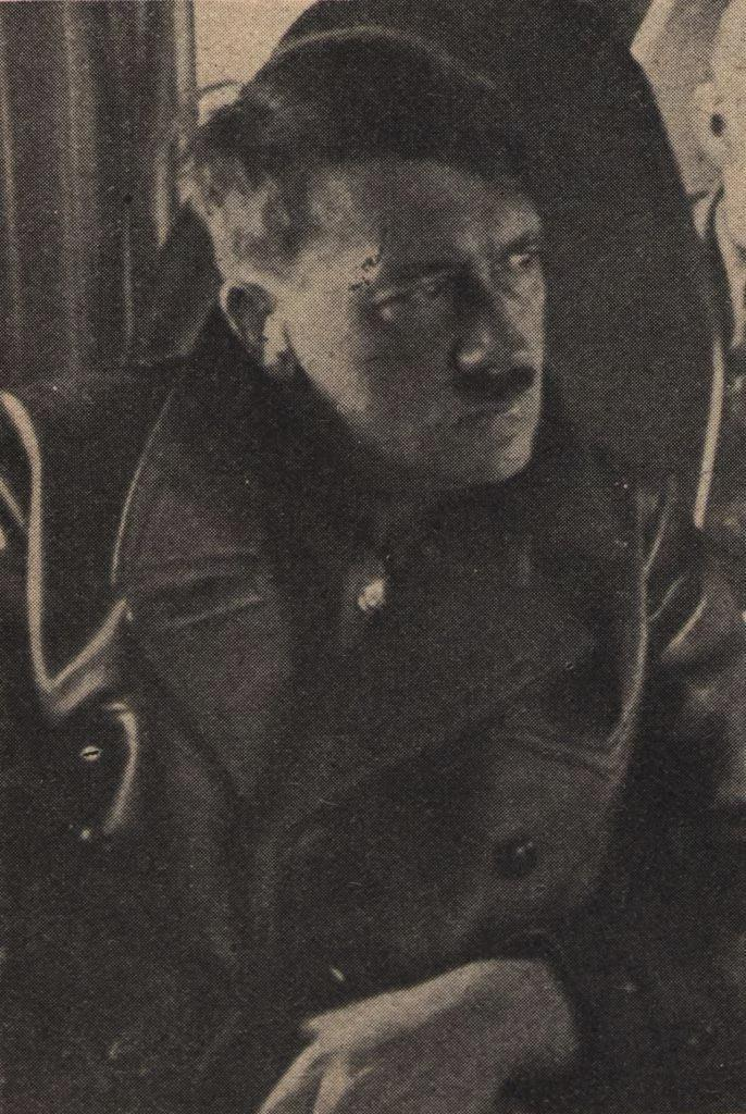 rare photo of German dictator Adolf Hitler wearing a leather jacket, sometime in the late 1930s