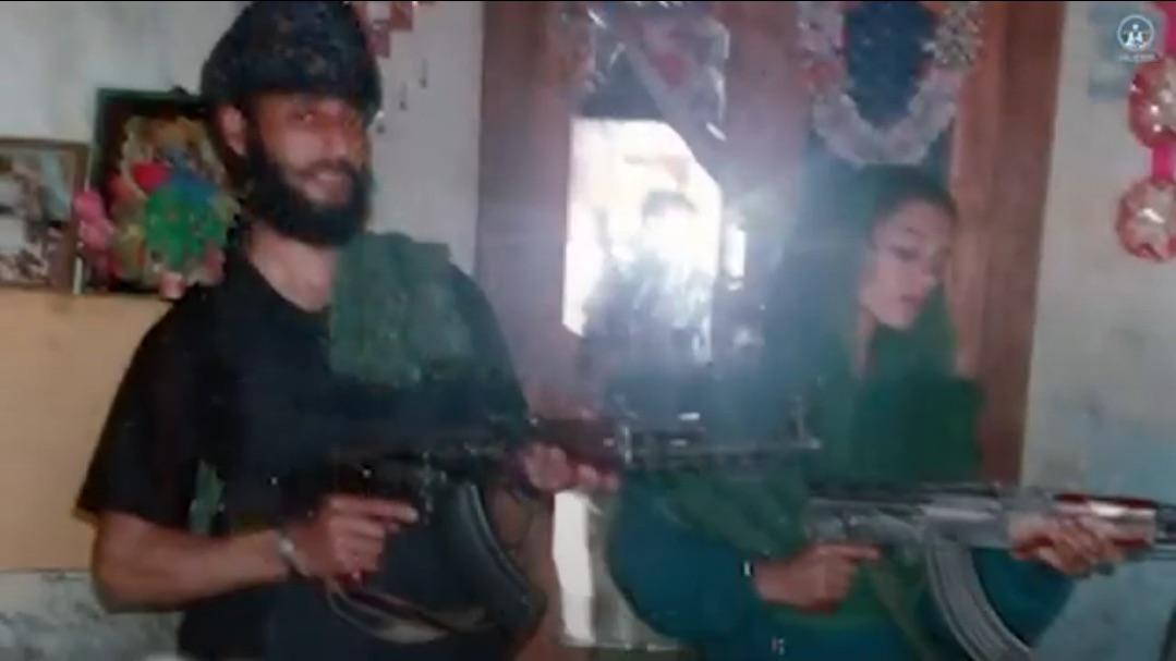 a Sikh couple during Sikh Insurgency in India, 1980s