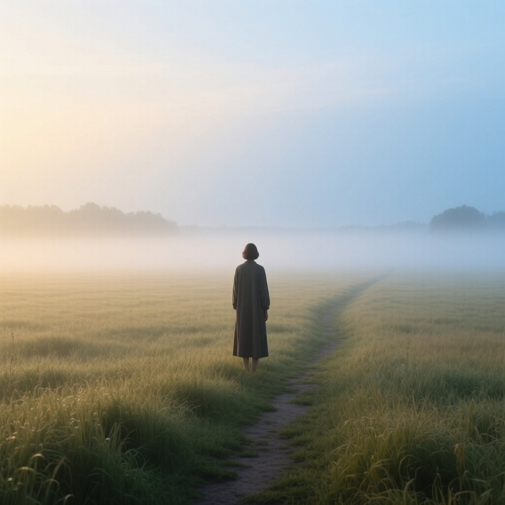 first light, and nobody rushing anywhere.