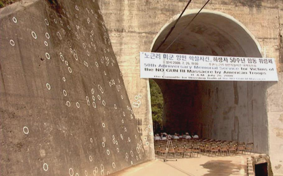 from July 26-29, 1950, U.S soldiers in Korea murdered up to 250-300 war refugees, including women an…