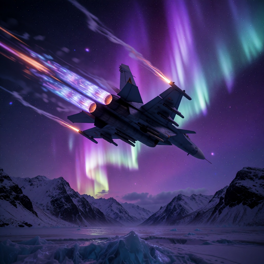 Afterburner is in AI Studio: violet aether. Purple contrails…