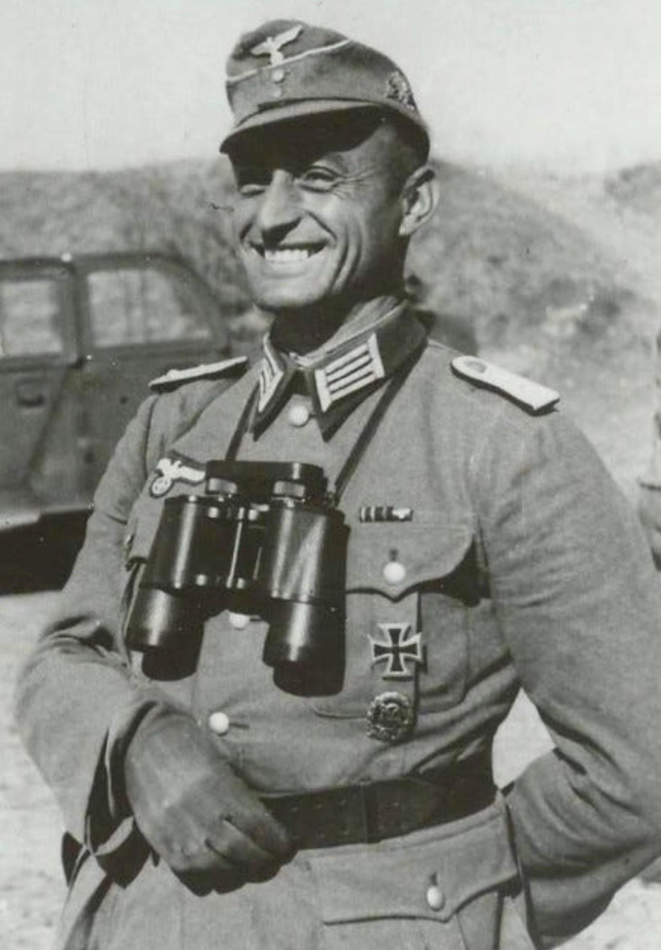 german Major Josef Gangl taken by an American photographer on May 4, 1945. The following day, he was…