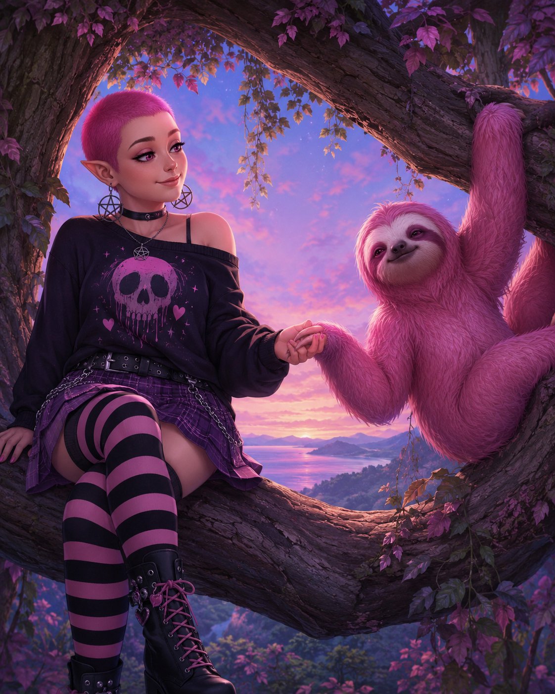 Nova and Daisy. 💖🦥