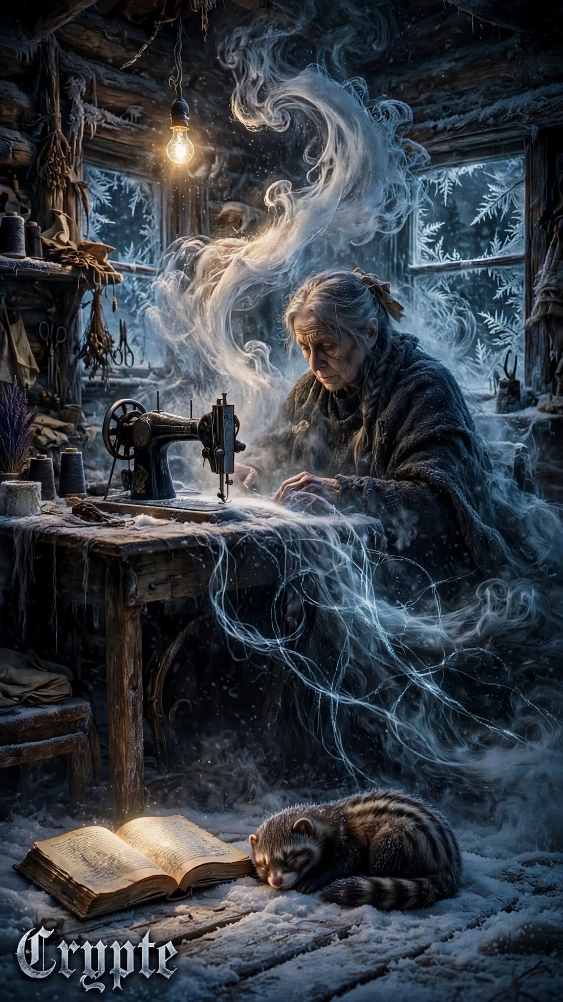 #dailyspark " the seamstress of long winters”🌬️❄️❄️