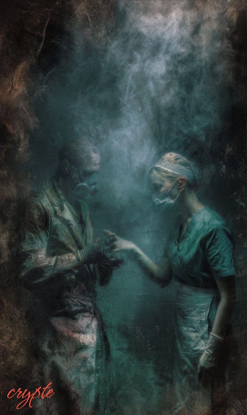 The world is dying in silence, but in the way your fingers touch mine, time has ceased its destructi…