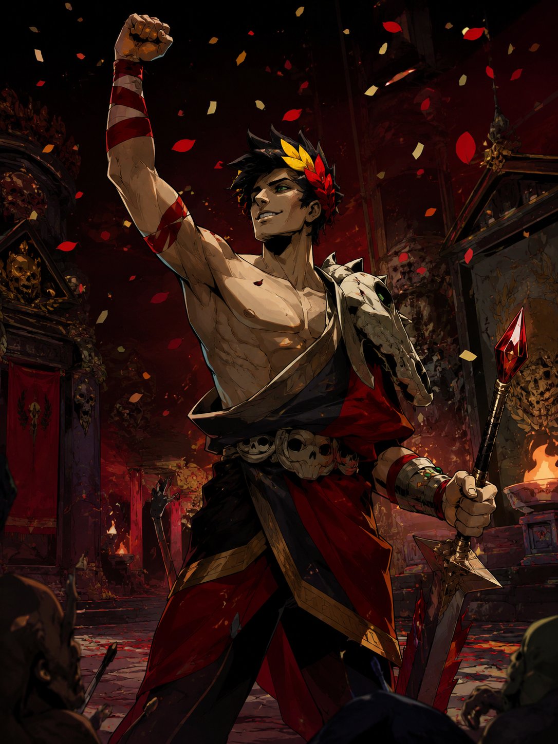 So Hades is my favorite game right now. I'm not good at it. But it's fucking fun. But finally I won…