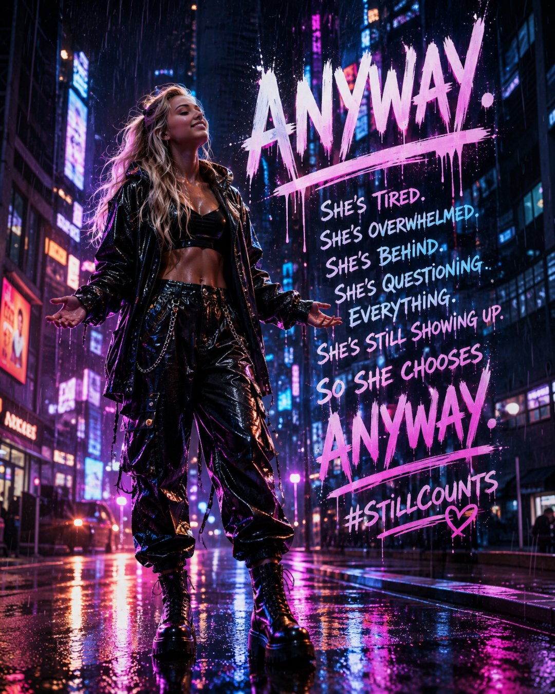 Anyways #stillcounts @AiMachete I like the neon cyberpunk so much I decided to blend it into the sti…
