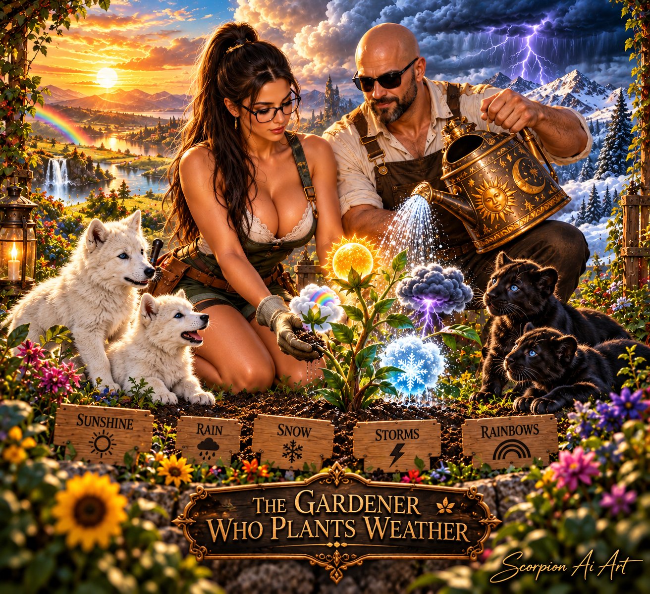 #dailyspark the gardener who plants weather