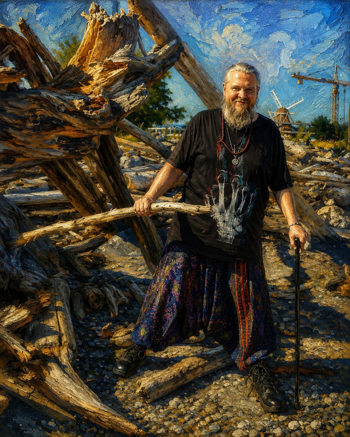 Here is another current image of me done in the style of an oil painting. I love oil paintings.