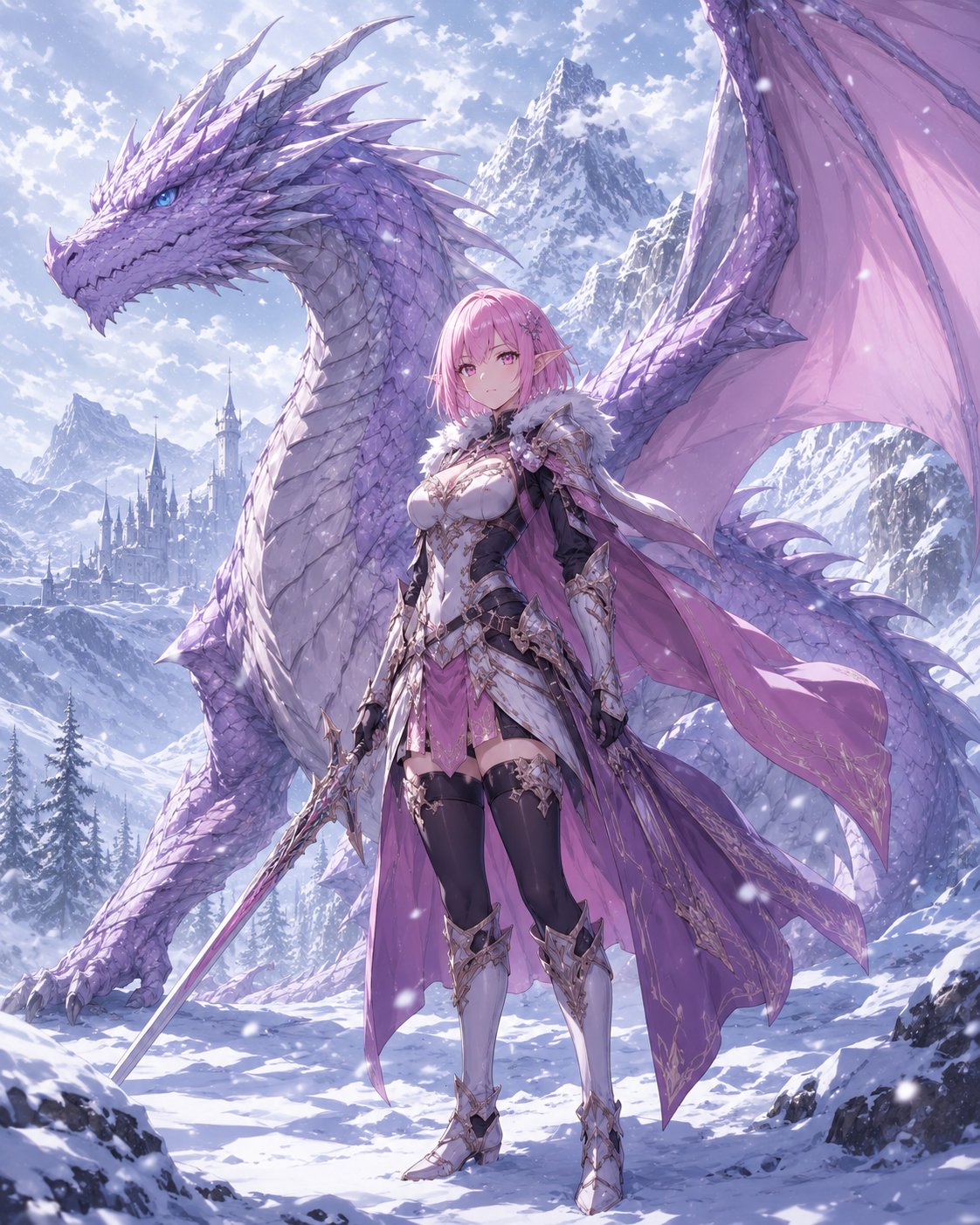 Nova and Lady Dusk in her dragon form. #DragonAndHer #DragonTuesday