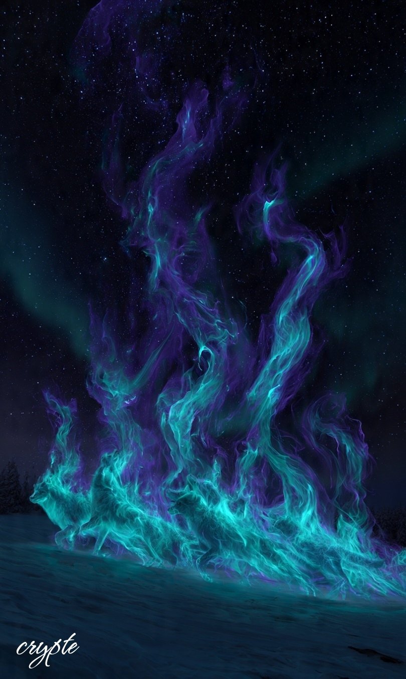 #dailyspark “wolves made of the Northern Lights”🌌🐺