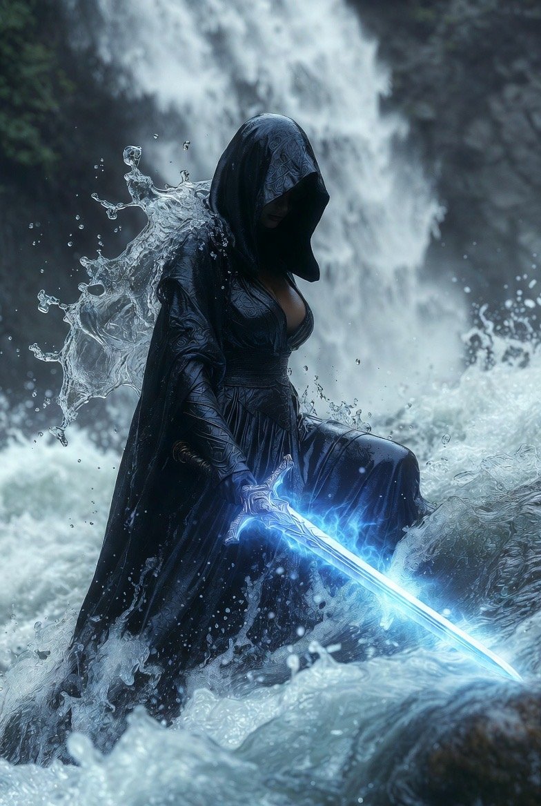 Hooded figure