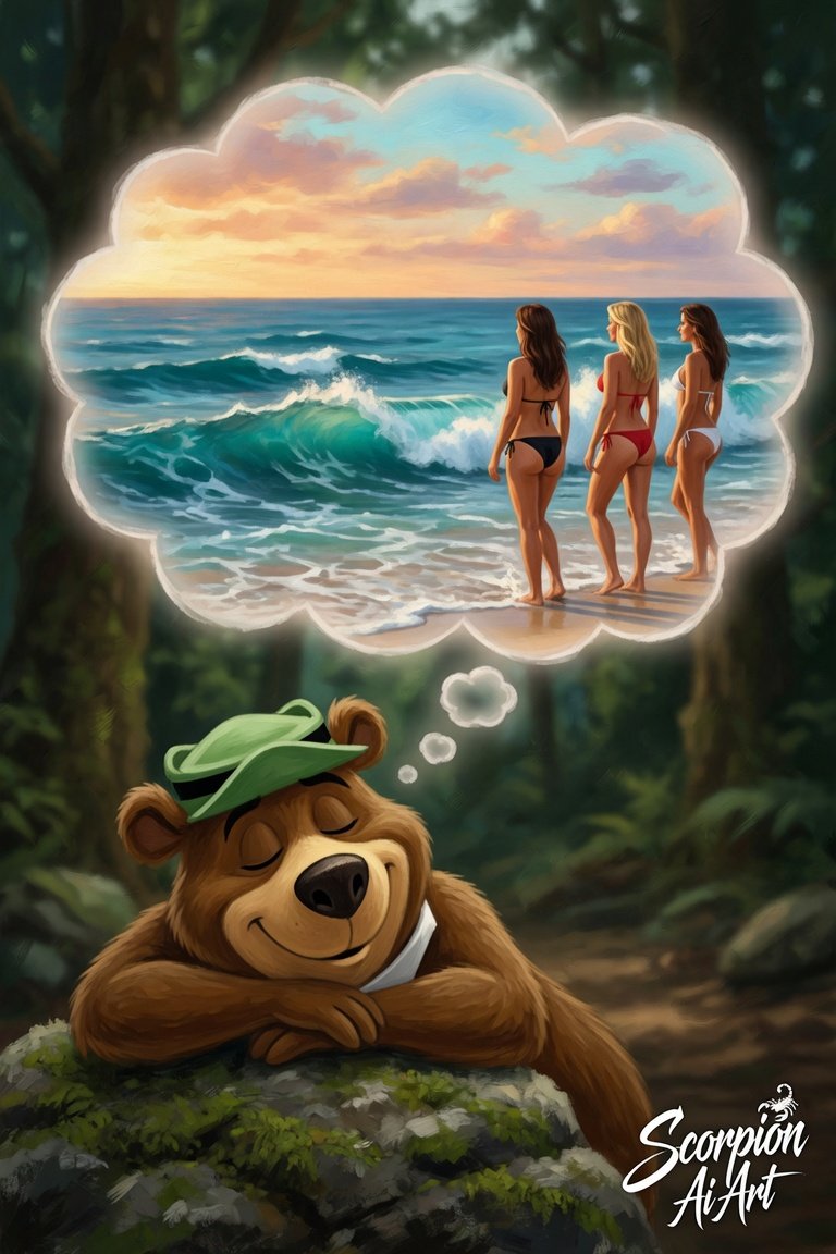 #dailyspark a bear dreaming of an ocean it never saw