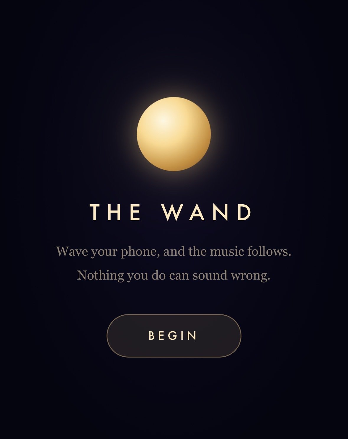 A little music wand: https://begump.com/wand/