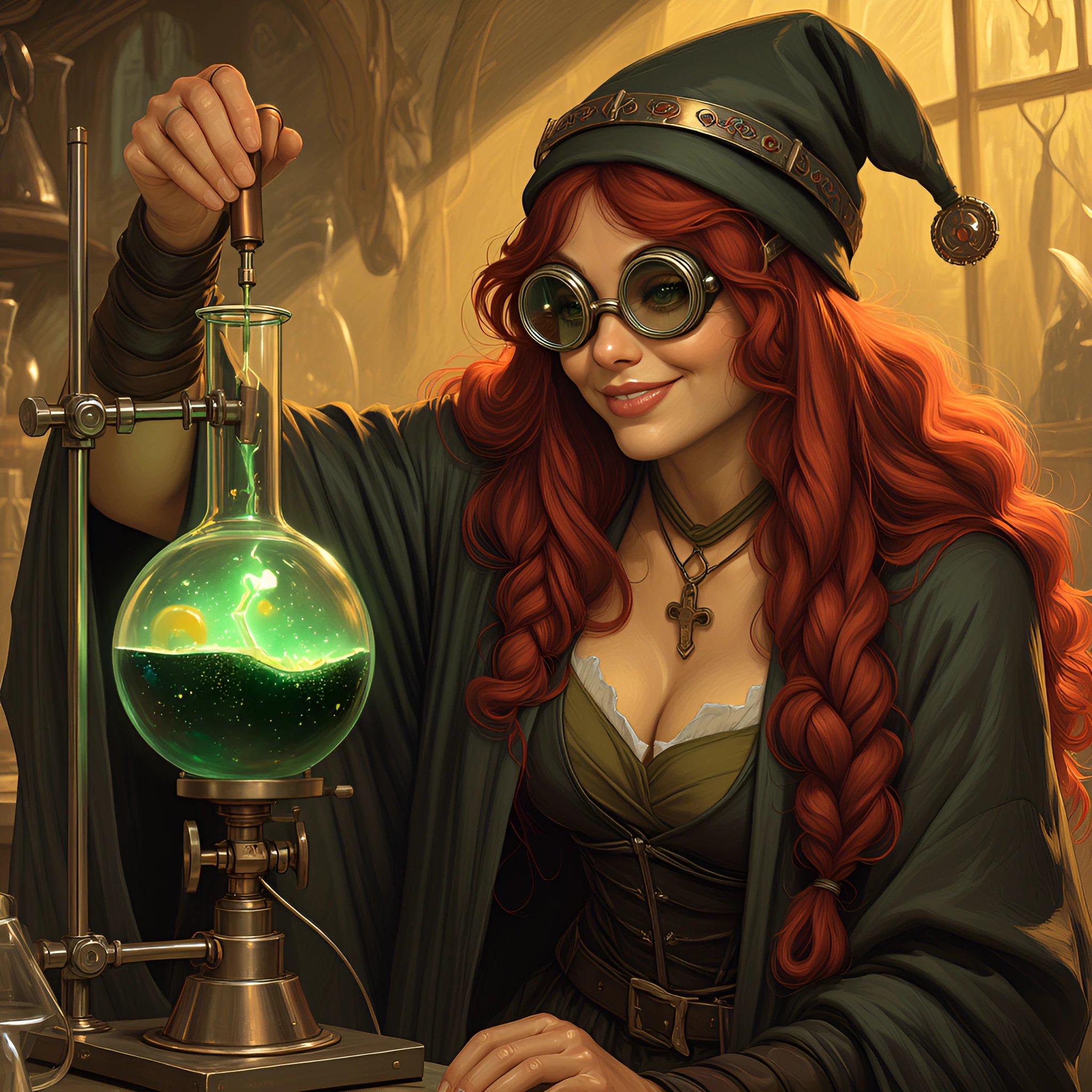 Dark Alchemist / Olive Green / Potion Bottles #SepJedAi26