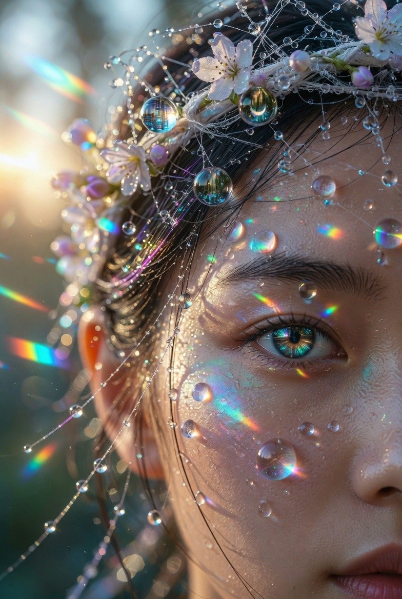 #AllThingsSpring April Challenge #aiartcommunity All Welcome to Join Day 13 DewDrop Crown