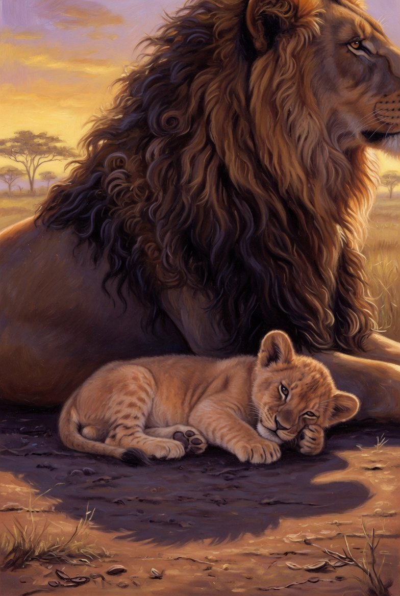 ~ May AI Art Challenge ~ #SeasonofFirstBreath A journey through birth, instinct, and wild spirit Hos…