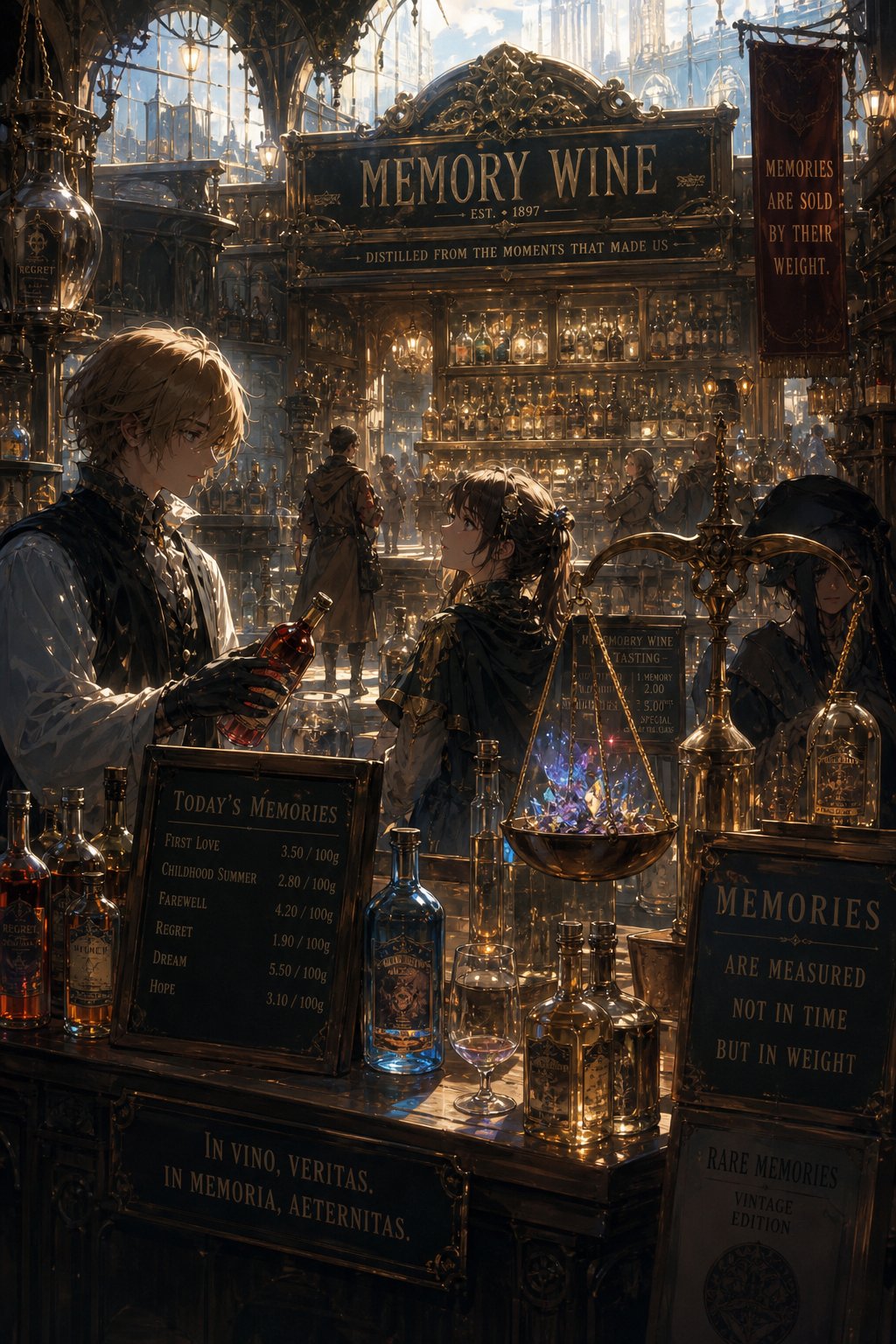 “a market where memories are sold by weight”