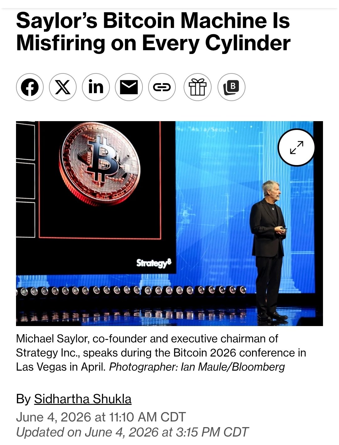 LOL it has been for awhile now🤣 I might just meme Saylor. https://www.bloomberg.com/news/articles/20…