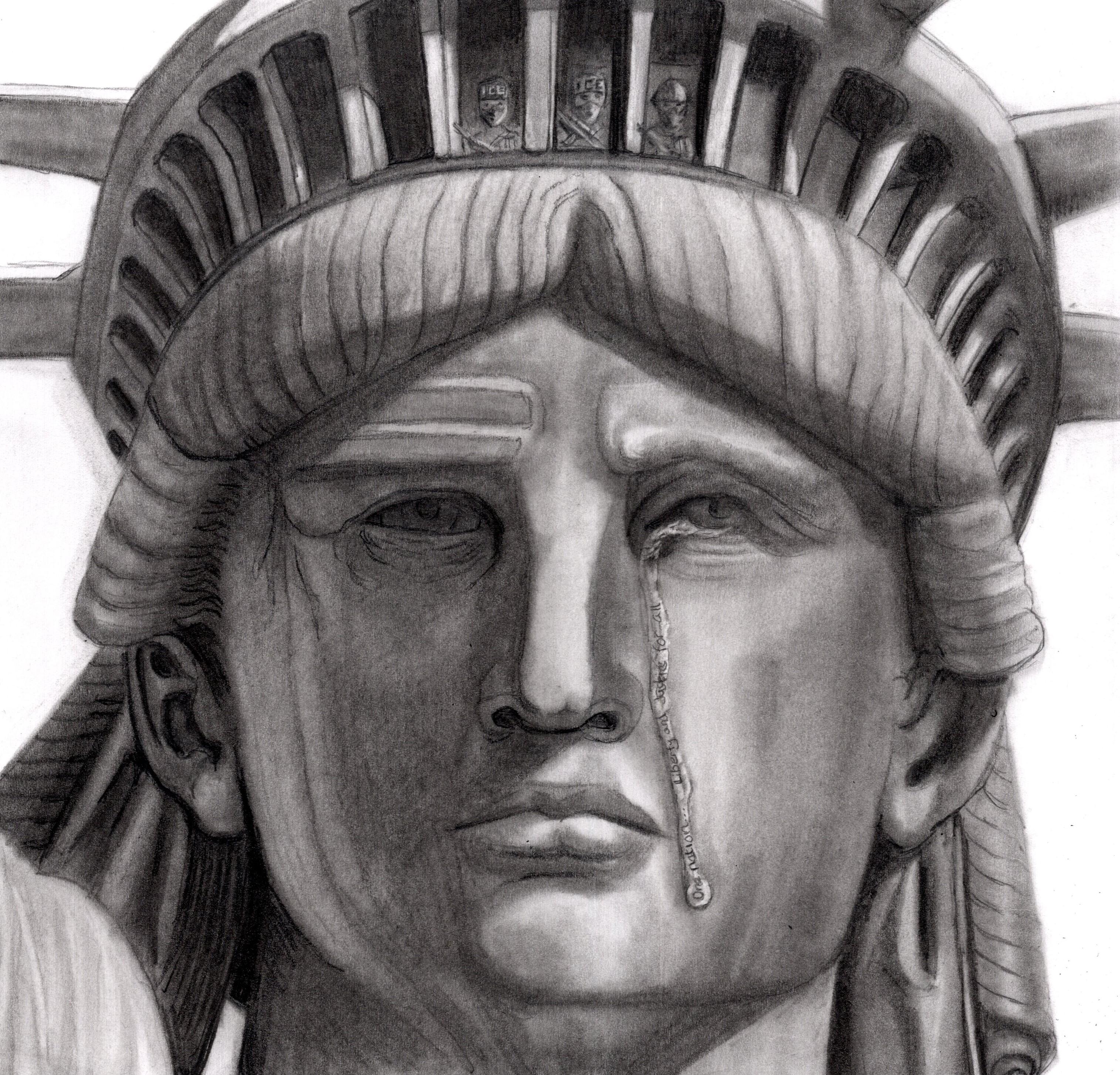 Liberty's Loss, u/SteveDrawStuff, Graphite, 2026 [OC]