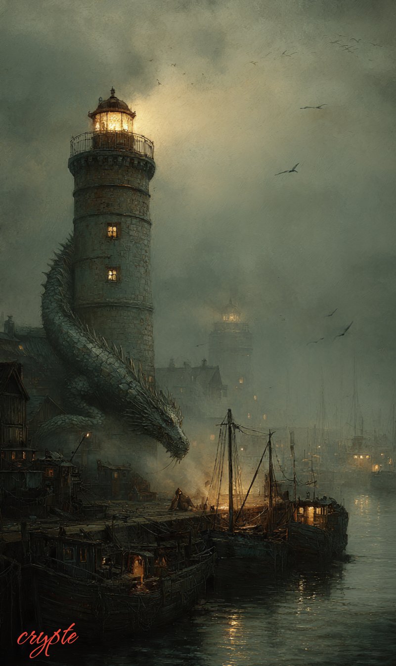 #dailyspark “A dragon retired to a quiet fishing village”💨🔥