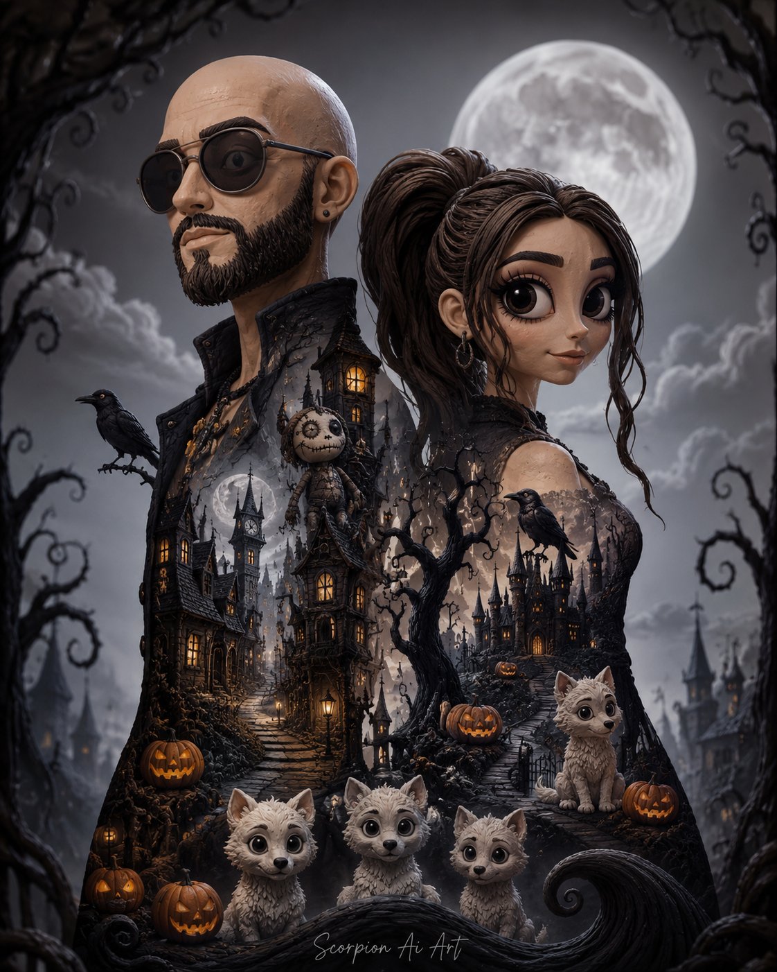 #AI2WeekChallenge by @cyberpopdreams Day 8 Gothic Claymation