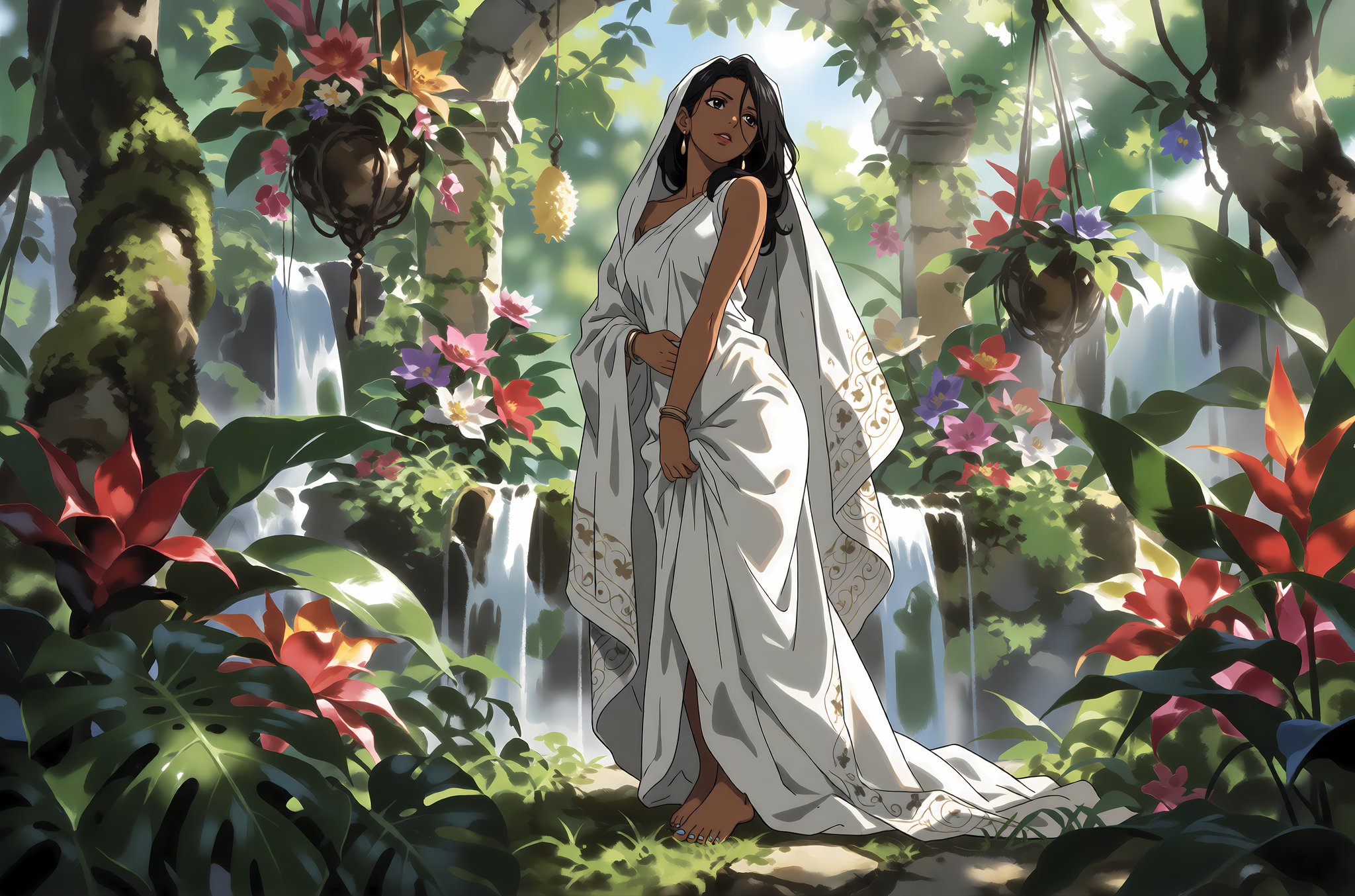 I also made an anime version of my image of the Hanging Gardens of Babylon yesterday. I hesitated foβ¦