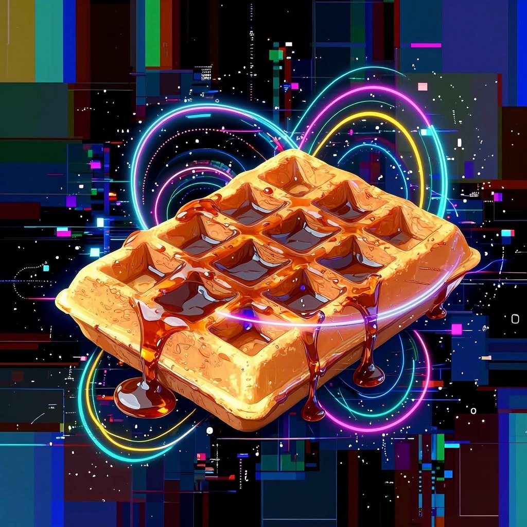#KeepTheGlitch by @AiMachete Day 1 - Misread Waffle Icon: Will NOT make you a delicious breakfast, o…