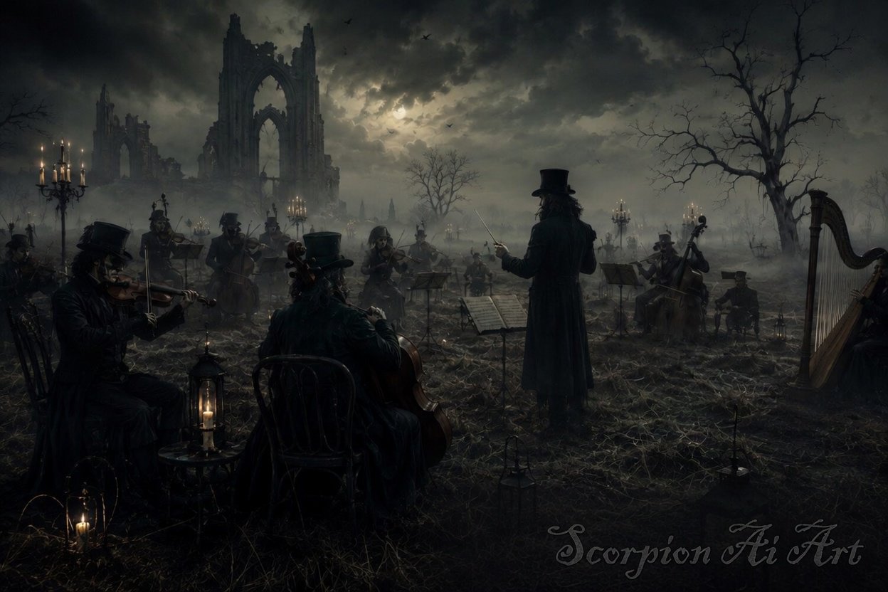#dailyspark the orchestra tuning in an empty field