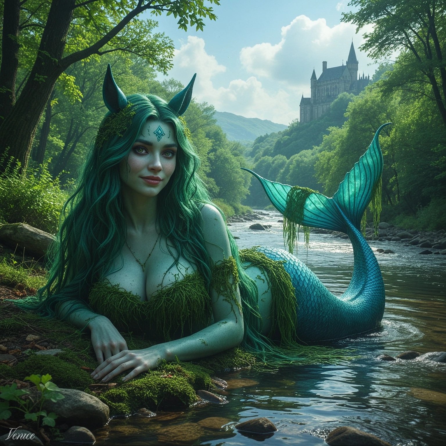 #MonsterGirlJulAi Day 1: Kelpie by the Shore