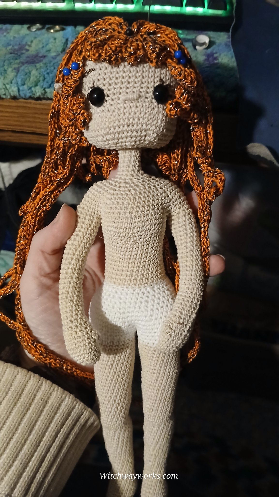 This hair!!! Just conjuring her hair took the better part of yesterday. It's not technically done, b…