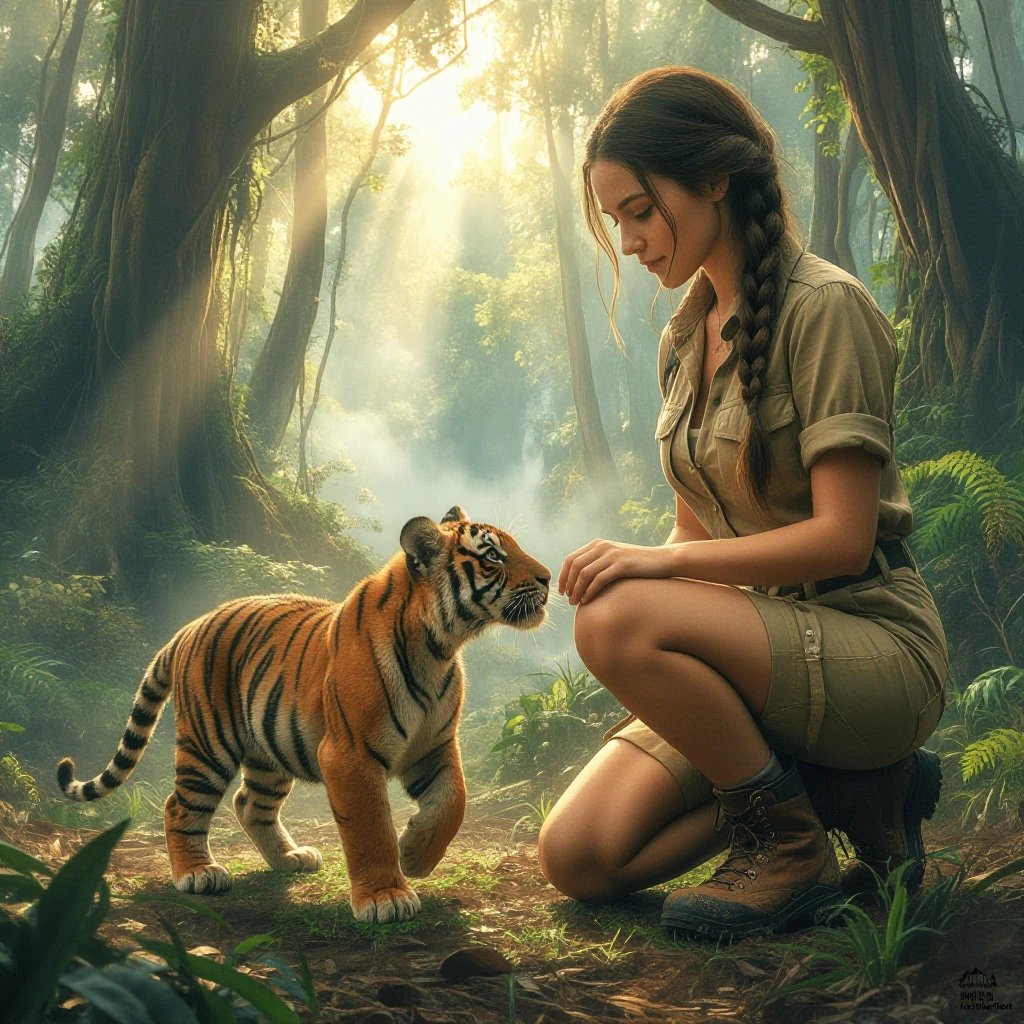 May Art Challenge #SeasonsofFirstBreath Tiger Cub Learning to Walk