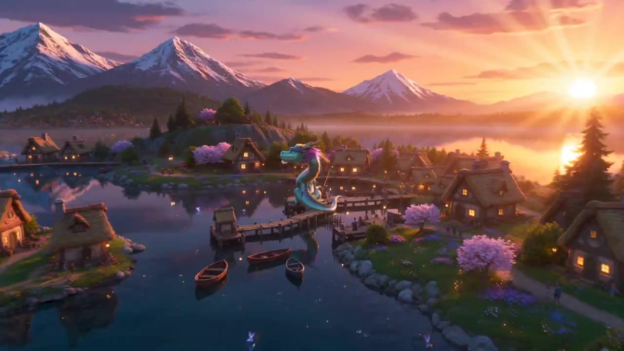 #dailyspark my dragon retired in a quite fishing village