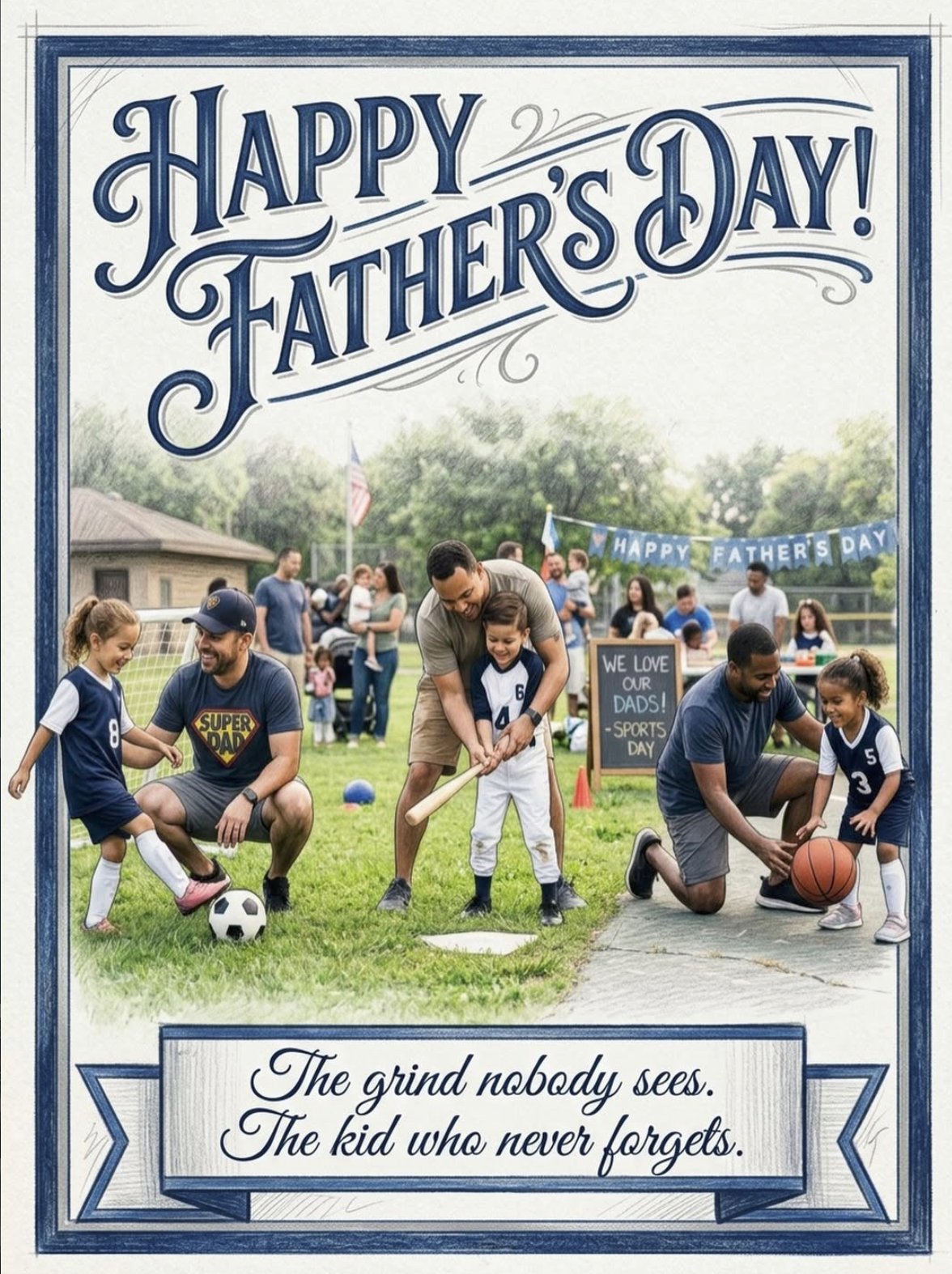 Happy Father's Day to the dads who cheer from the sidelines, fire up the BBQ, fix what's broken, and…